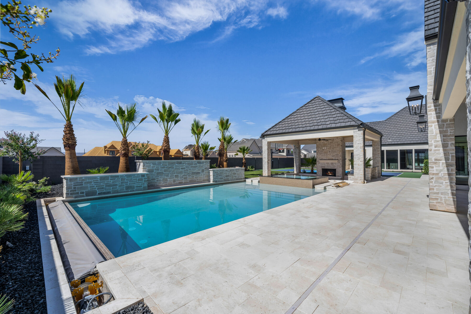 Custom pool, spa and ramada by Paragon Pools — St. George, Utah